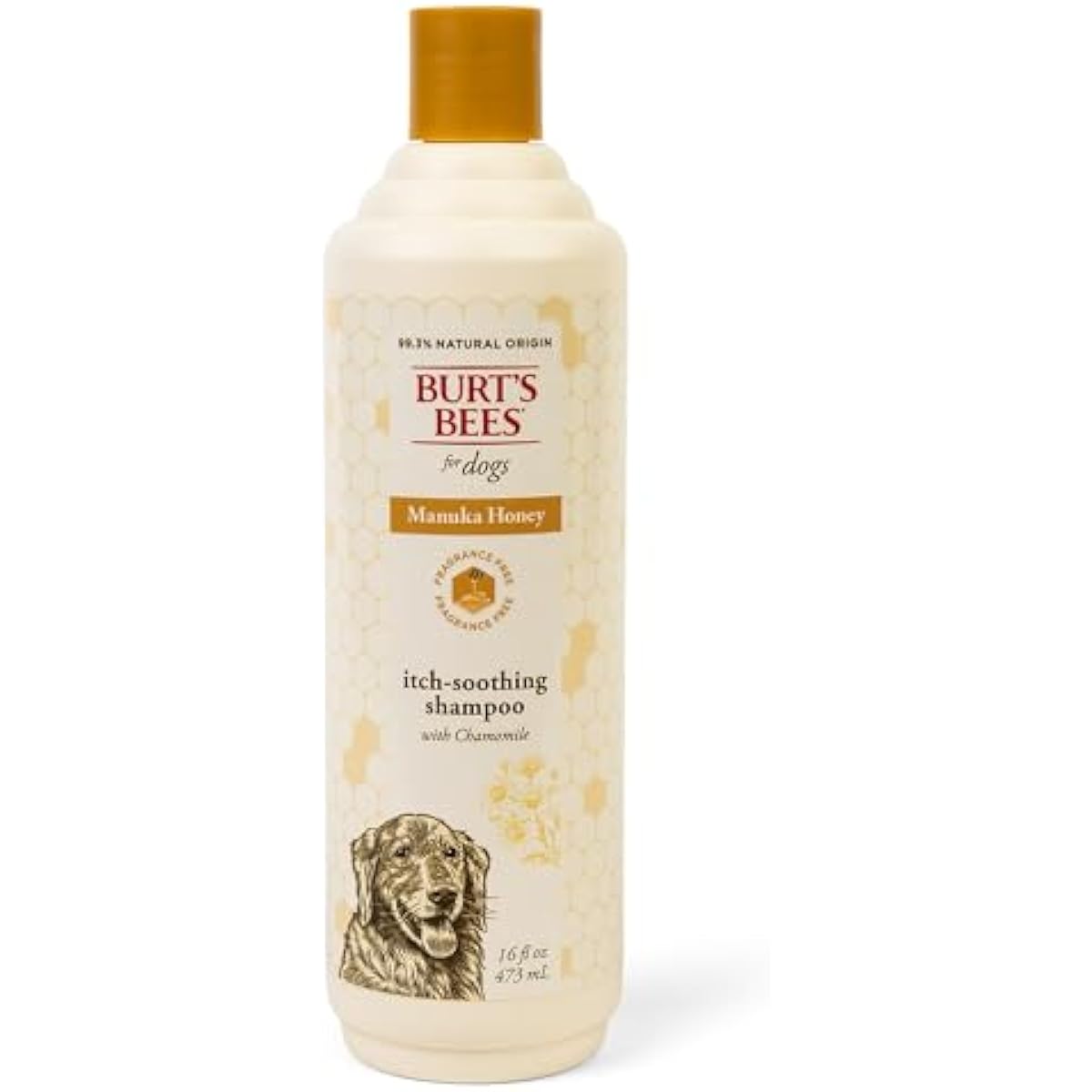 Burt’s Bees for Pets Itch Shampoo with Manuka Honey and Chamomile for Dogs, Itch Relief for Dogs - Naturally Derived Ingredients, 16 Fl Oz