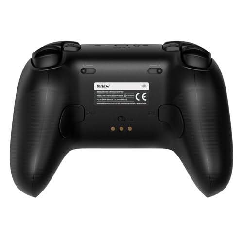 8BitDo Ultimate 2 Wireless Controller for Windows PC, Apple, Steam & Android, Gaming Controller with TMR Joysticks, Hall/Tactile Triggers, Motion Control, RGB Fire Ring, 1000Hz Polling Rate, Black