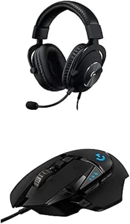 Logitech G502 Hero High Performance Wired Gaming Mouse, Hero 25K Sensor, 25,600 DPI, RGB, Adjustable Weights, 11 Programmable Buttons, On-Board Memory, PC/Mac - Black