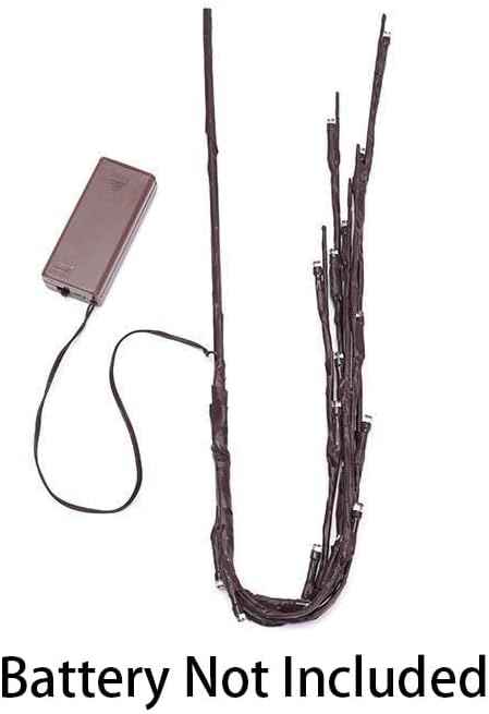 2Pcs 40 LED Branch Lights - Indoor Decoration Lighting for Weddings, Birthdays, and Christmas - Fairy Lig, Warm