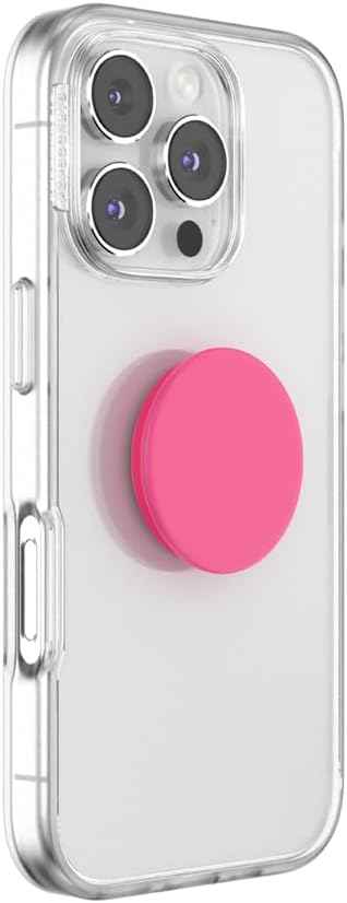 PopSockets Phone Grip with Expanding Kickstand, Adhesive Grip - Neon Pink