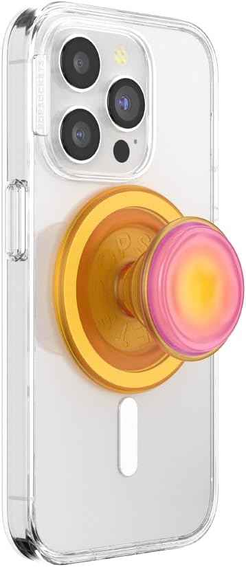 PopSockets Phone Grip with Expanding Kickstand, Adhesive Grip - Neon Pink