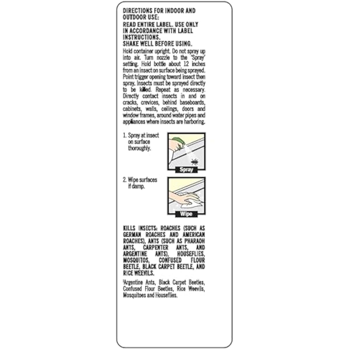 Raid Essentials Multi-Insect Killer Spray, Child and Pet Safe, for Indoor Use, Lemongrass Scent, 12 fl oz