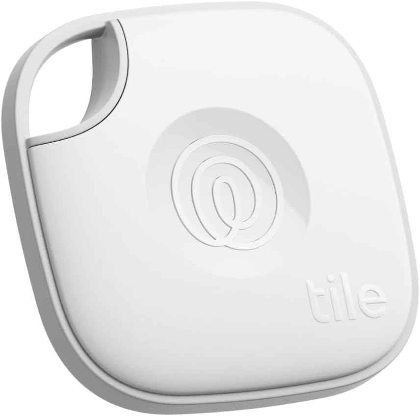 Tile by Life360 Mate - Bluetooth Tracker, Keys Finder and Item Locator for Keys, Bags and More. Phone Finder. Both iOS and Android Compatible. 1-Pack (Black)