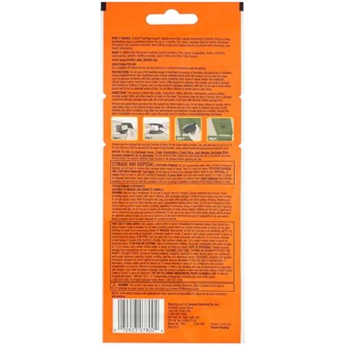 Terro T800 Garbage Guard Trash Can Insect Killer - Kills Flies, Roach, Maggots, Beetles, and Insects in Outdoor Garbage Can