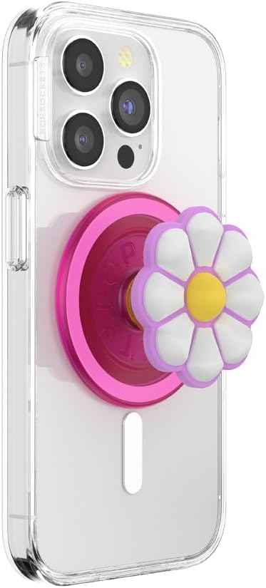 PopSockets Phone Grip with Expanding Kickstand, Adhesive Grip - Neon Pink