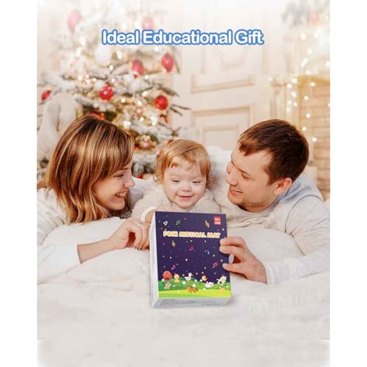 FOKI Floor Piano Mat for Toddlers, Sensory Educational Dancing Musical Keyboard Carpet Toy, Animal Sounds Touch Playmat Blanket, for 1 to 5 Years Old Boy and Girl
