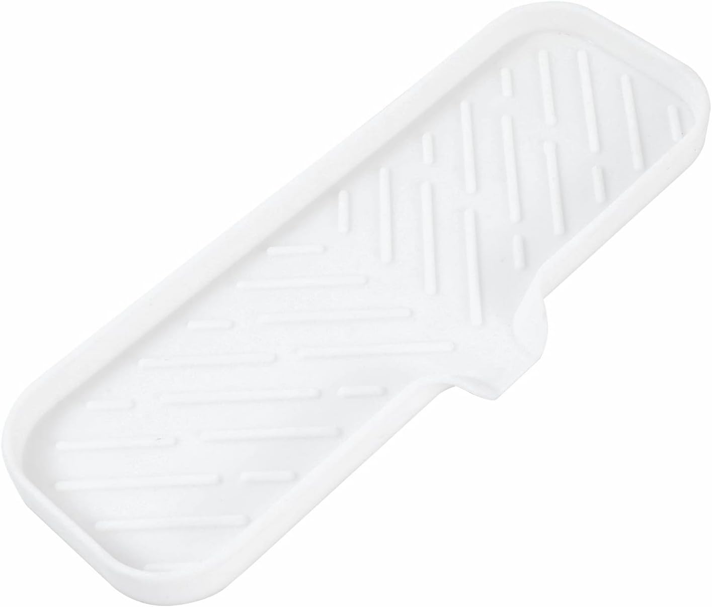 Silicone Bathroom Soap Dishes with Drain Spout-Bathroom and Kitchen Sink Organizer,Sponge Holder,Dish Soap Tray,Perfect for Dispenser,Scrubber,Bottle,Cup on Sink or Counter-Black 4.9"×3.2"