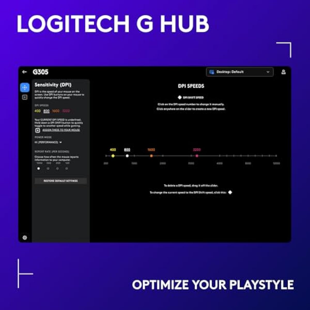 Logitech G305 Lightspeed Wireless Gaming Mouse, Hero Sensor, 12,000 DPI, Lightweight, 6 Programmable Buttons, 250h Battery, On-Board Memory, Compatible with PC, Mac - Black