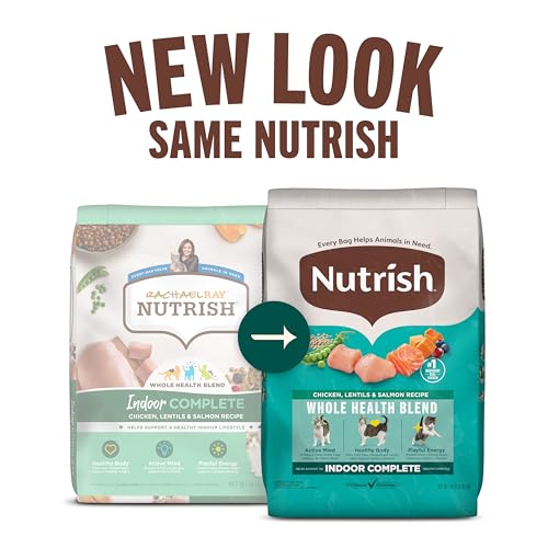 Rachael Ray Nutrish Indoor Complete Chicken & Lentils Dry Cat Food, 6 lb Bag
