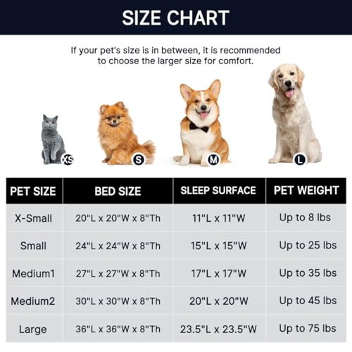 WESTERN HOME WH Calming Soft Round Dog & Cat Bed, Anti-Anxiety Donut Cuddler Warming Cozy Fluffy Faux Fur Plush Cushion Bed for Small Medium Dogs and Cats (20"/24"/27"/30"), Light Grey