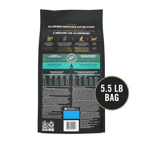 Purina Pro Plan LiveClear Dry cat Food for Kittens Cat Allergen Reducer Chicken and Rice Formula - 5.5 lb. Bag