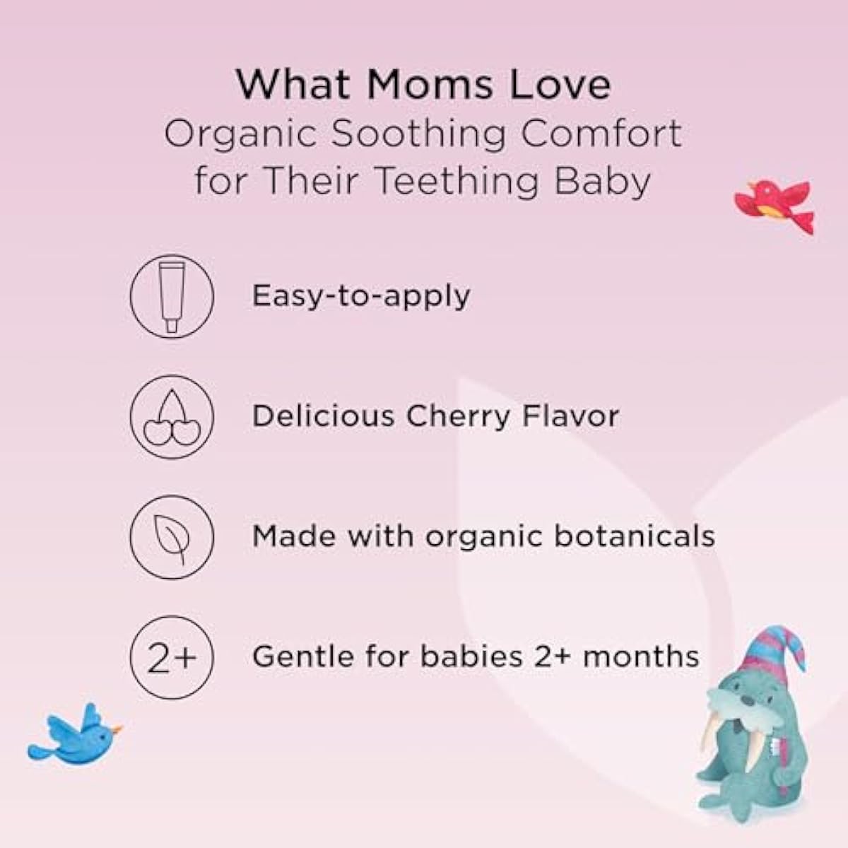 Hyland's Baby Organic Day and Night Soothing Gel Combo Pack, Cooling Gel for Oral Discomfort, Easy-to-Apply, Ages 2 Months and Up, 1.06 Ounce (2 Tubes of 0.53 oz.)