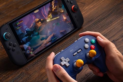 8BitDo Pro 3 Bluetooth Controller for Switch/Switch 2 – TMR Joysticks, Swappable ABXY Buttons, Pro Back Buttons, Charging Dock, Hall Effect Triggers, for Windows, Apple, SteamOS, Android - G Classic