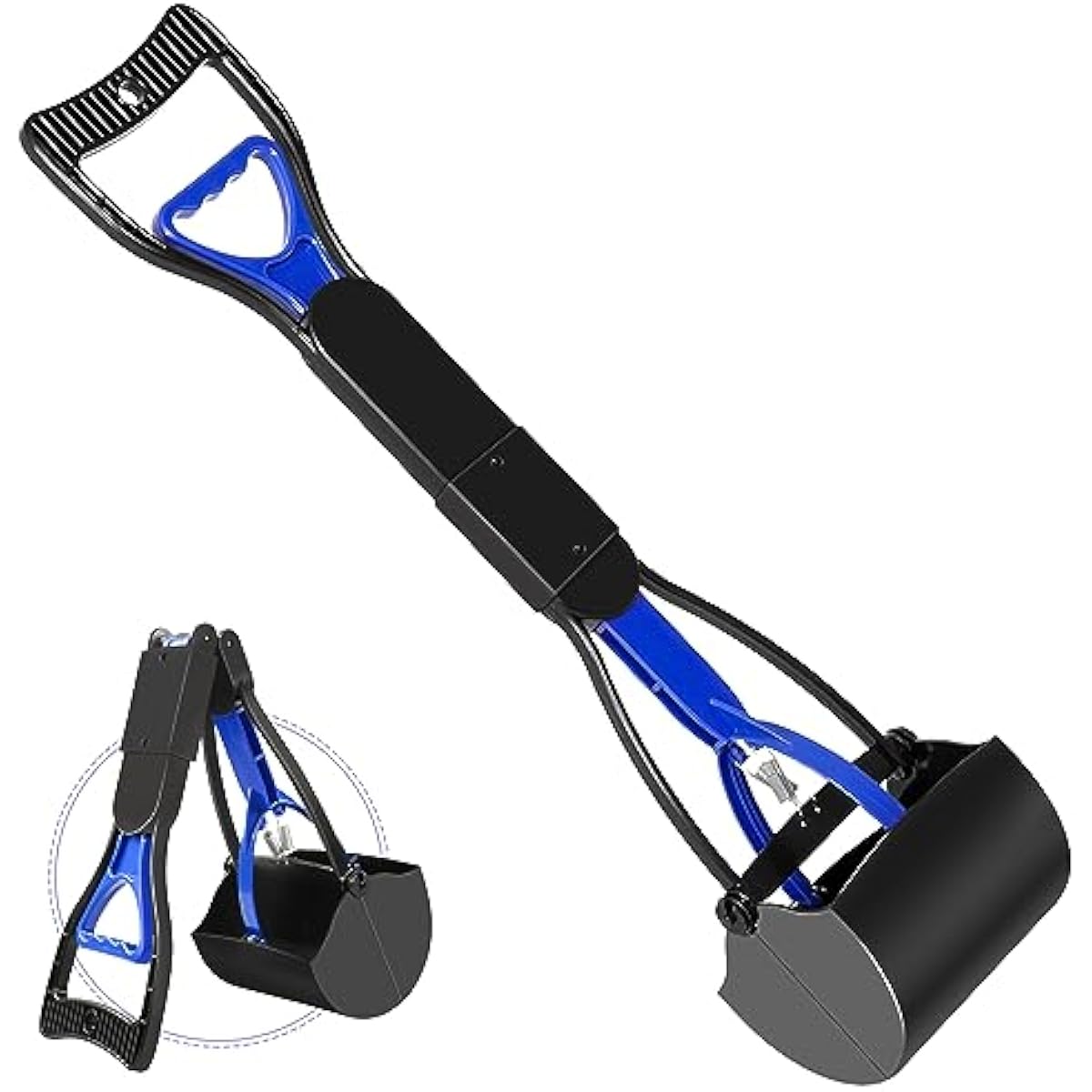 UPSKY Pooper Scooper for Large Small Dogs, Folding Dog Poop Scooper, Sturdy Spring and Premium Materials,Easy to Use for Grass, Dirt, Gravel Pick Up Shovel