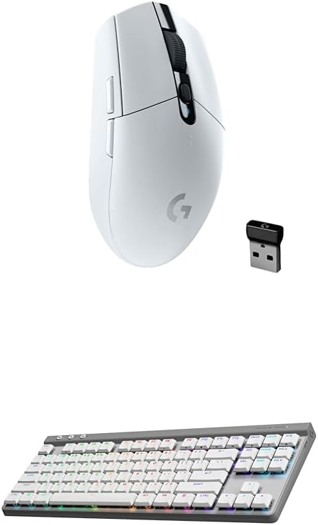 Logitech G305 Lightspeed Wireless Gaming Mouse, Hero Sensor, 12,000 DPI, Lightweight, 6 Programmable Buttons, 250h Battery, On-Board Memory, Compatible with PC, Mac - Black