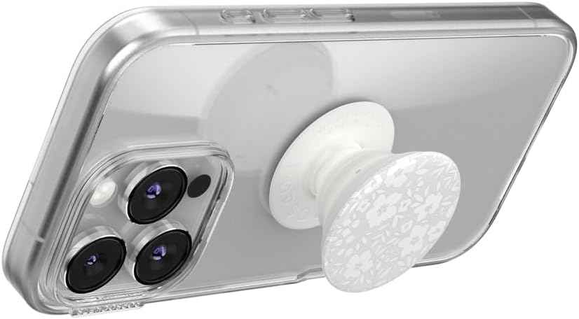 PopSockets Phone Grip with Expanding Kickstand, Adhesive Grip, Cute PopSockets - Blanc Fresh