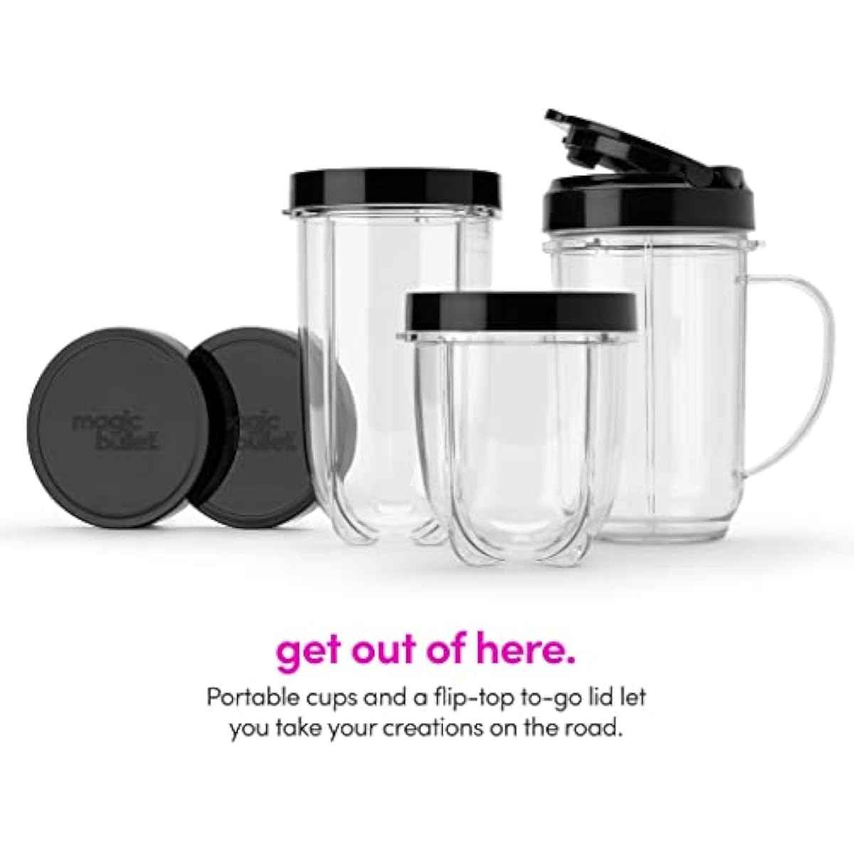 Magic Bullet Blender, Small, Silver, 11 Piece Set