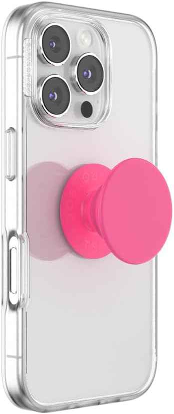 PopSockets Phone Grip with Expanding Kickstand, Adhesive Grip - Neon Pink