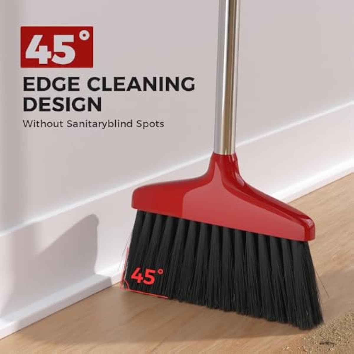 Handy Broom for Indoor/Outdoor Cleaning - Durable Kitchen, Garage, and Patio Sweeper