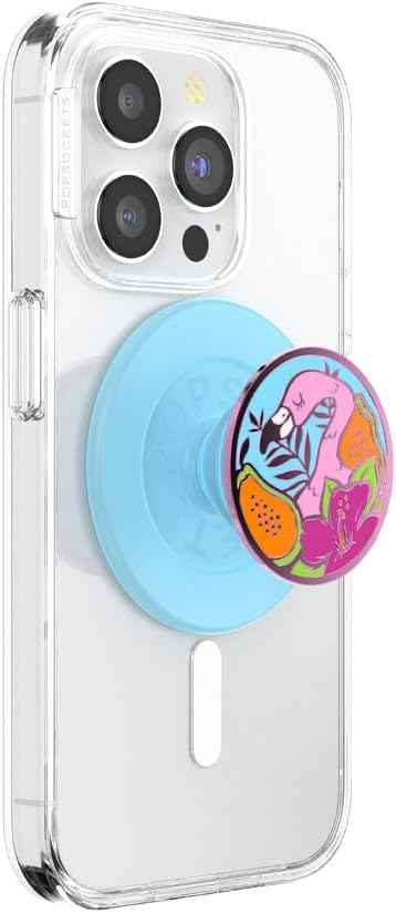 PopSockets Phone Grip with Expanding Kickstand, Adhesive Grip - Neon Pink
