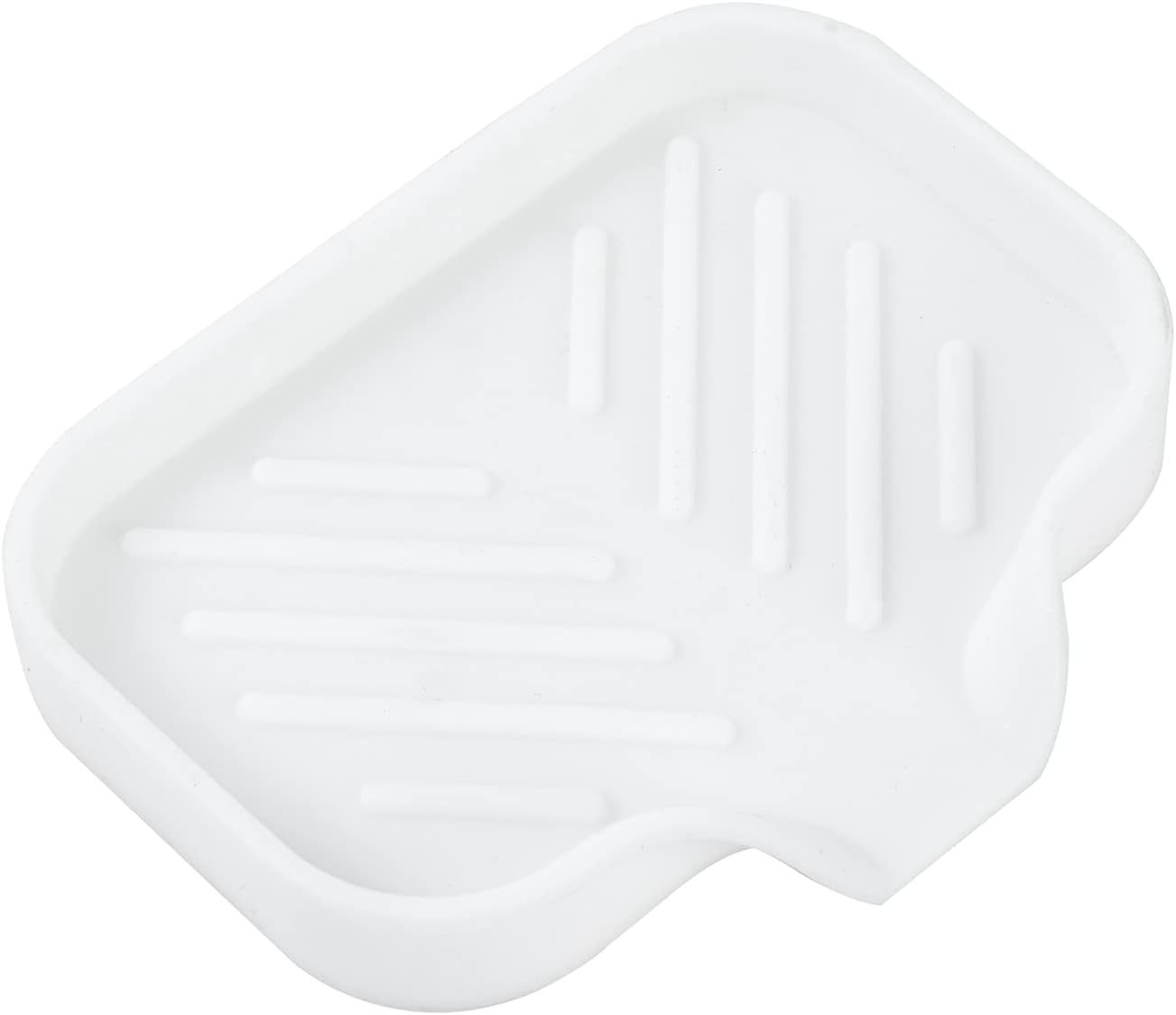 Silicone Bathroom Soap Dishes with Drain Spout-Bathroom and Kitchen Sink Organizer,Sponge Holder,Dish Soap Tray,Perfect for Dispenser,Scrubber,Bottle,Cup on Sink or Counter-Black 4.9"Γ3.2"