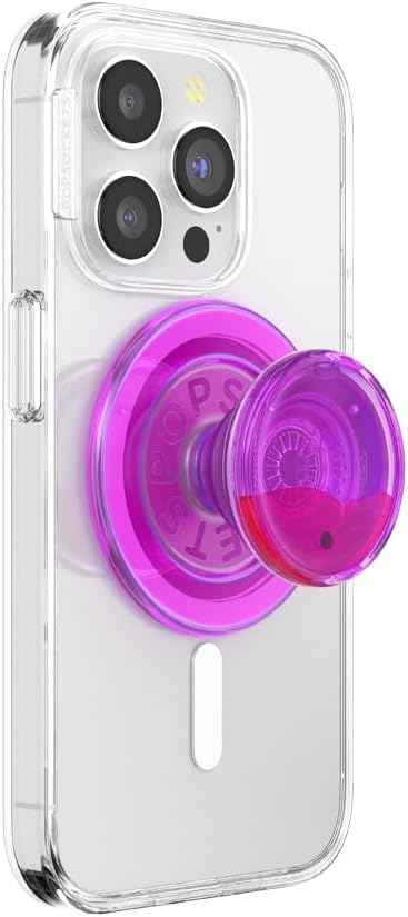 PopSockets Phone Grip with Expanding Kickstand, Adhesive Grip - Neon Pink