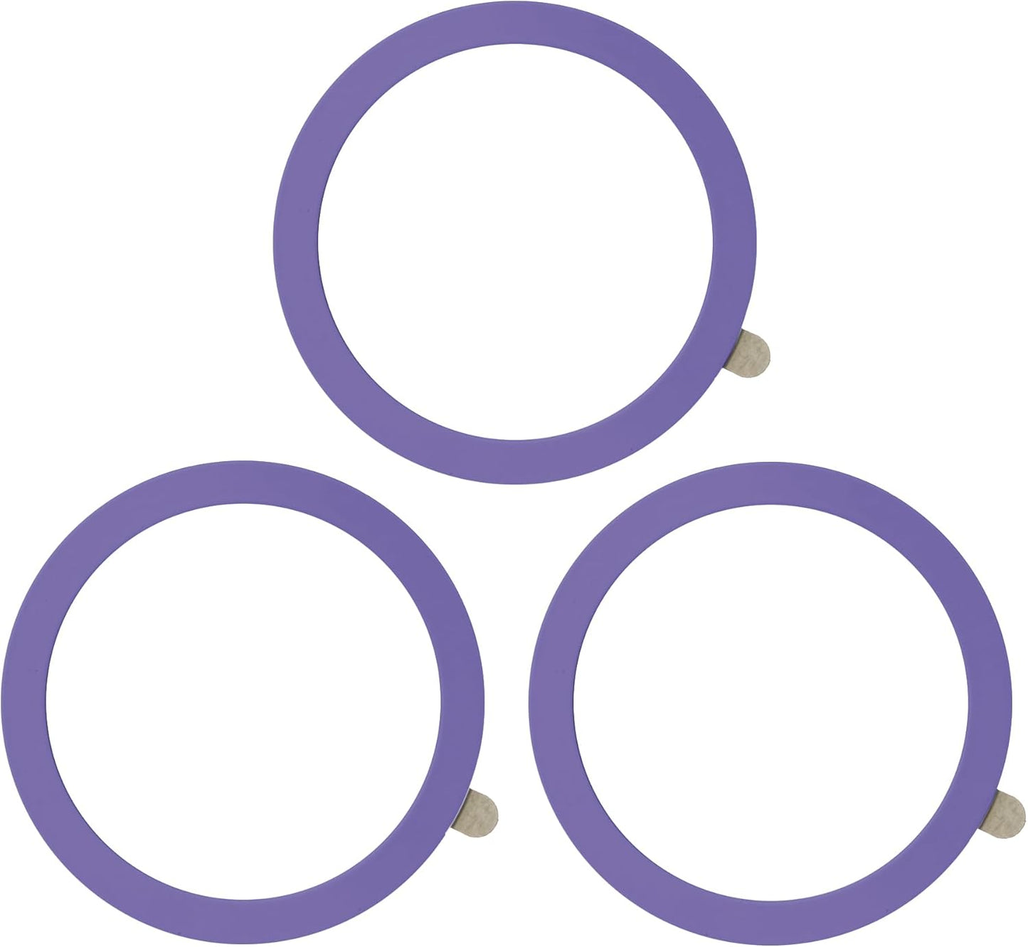 TENOC Universal Metal Ring Sticker for Magnetic Charger Compatible with iPhone/Samsung/Android All Cellphones, Magnetic Mount/Phone Holder Conversion Accessories, 3Pcs, Black