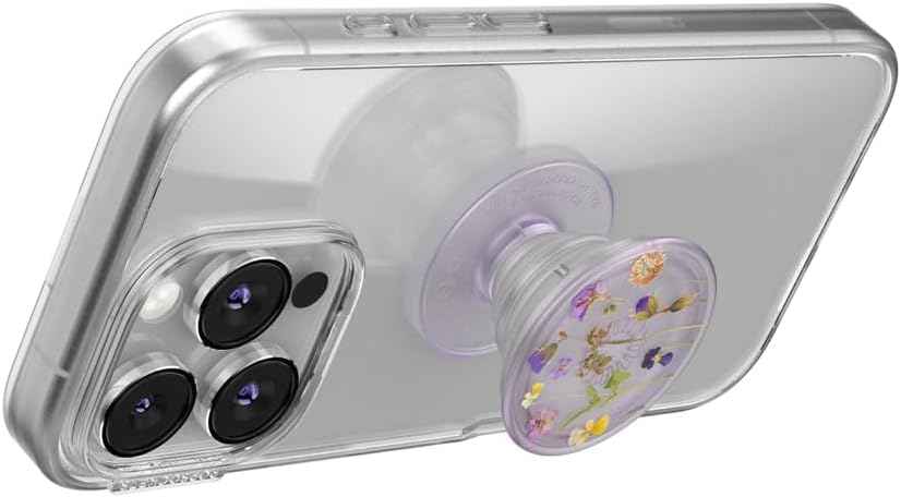 PopSockets Phone Grip with Expanding Kickstand, Adhesive Grip, Cute PopSockets - Purple Fields