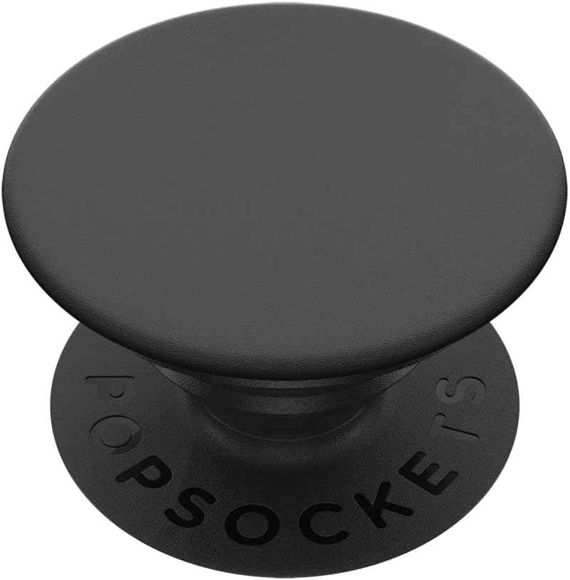 PopSockets Phone Grip with Expanding Kickstand, Adhesive Grip - Black