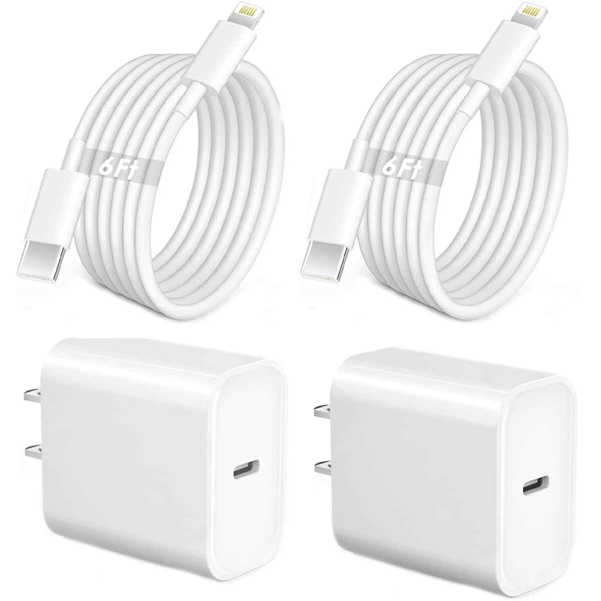 iPhone Fast Charger,Extra Long iPhone Charger Fast Charging 10Foot 2Pack i Phone Chargers 10FT USB C to Lightning Cable Cord Adapter for iPhone 14 Pro Max/14 Plus/13 Mini/13/12/11/X/XR/SE/iPad/AirPods