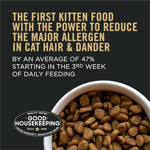 Purina Pro Plan LiveClear Dry cat Food for Kittens Cat Allergen Reducer Chicken and Rice Formula - 5.5 lb. Bag