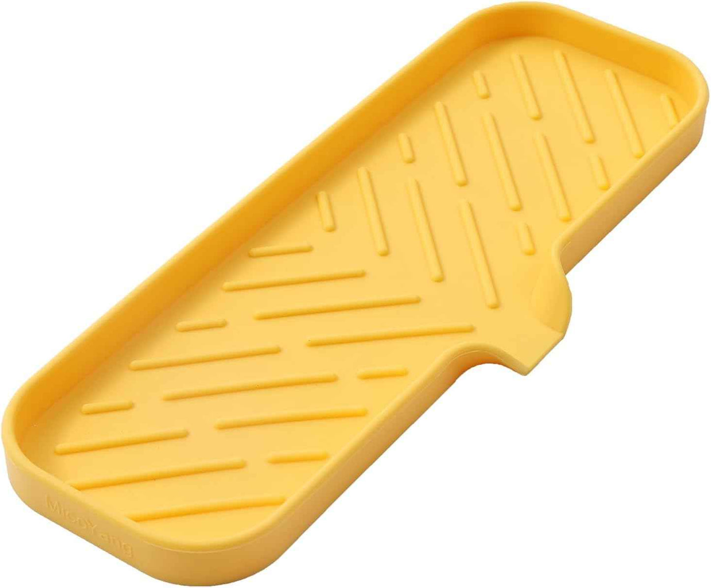 Silicone Bathroom Soap Dishes with Drain Spout-Bathroom and Kitchen Sink Organizer,Sponge Holder,Dish Soap Tray,Perfect for Dispenser,Scrubber,Bottle,Cup on Sink or Counter-Black 4.9"Γ3.2"