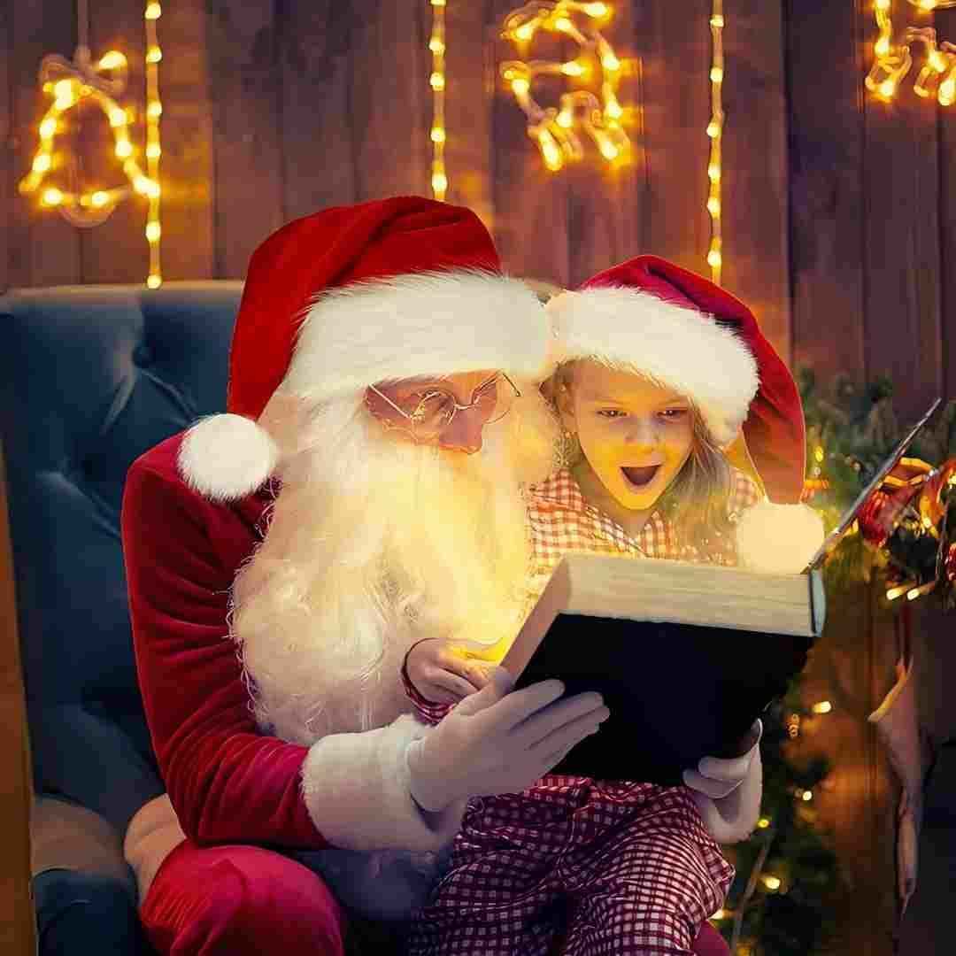 Christmas Hat, Santa Hats for Adults & Kids Red Velvet Comfort Extra Thicken Holiday Xmas Hat for New Year Festive Party