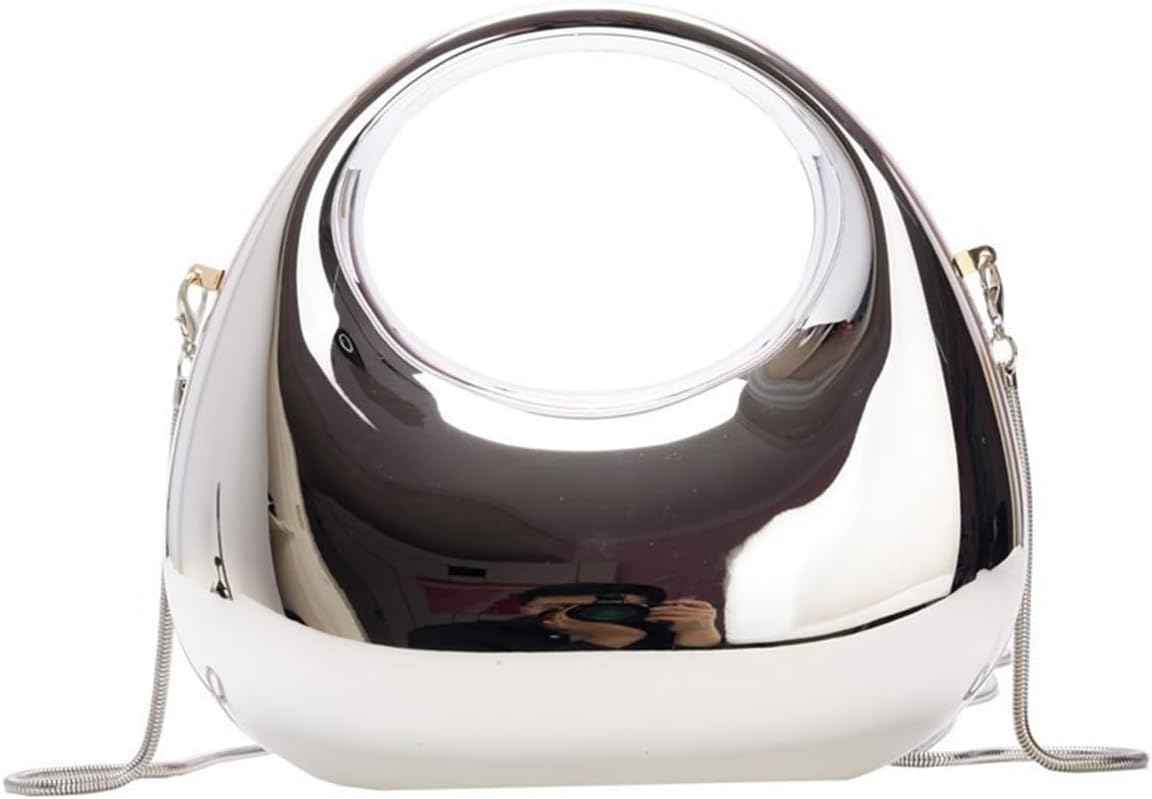 Acrylic Handbags for Women Cute Acrylic Clutch Small Unique Purse Trendy Metal Evening Bag for Party Cocktail