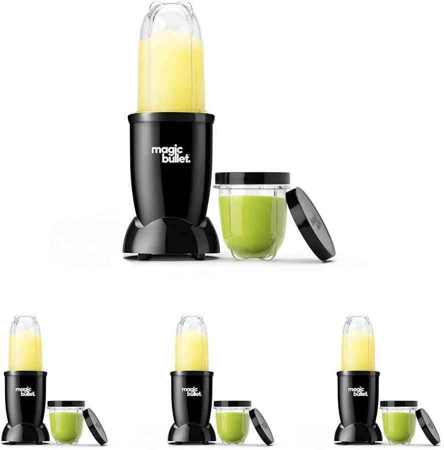 Magic Bullet Blender, Small, Silver, 11 Piece Set