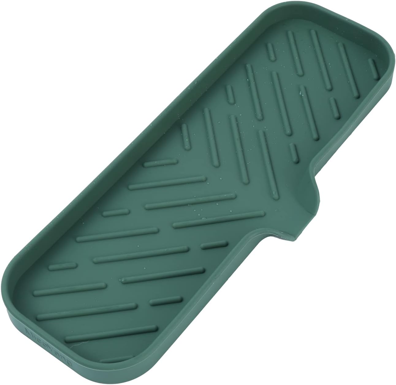 Silicone Bathroom Soap Dishes with Drain Spout-Bathroom and Kitchen Sink Organizer,Sponge Holder,Dish Soap Tray,Perfect for Dispenser,Scrubber,Bottle,Cup on Sink or Counter-Black 4.9"×3.2"