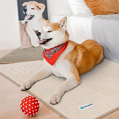 PetAmi Waterproof Dog Blanket for Large Dogs, Furniture Sofa Couch Cover Protector, Soft Plush, Twin 60x80 Taupe Beige