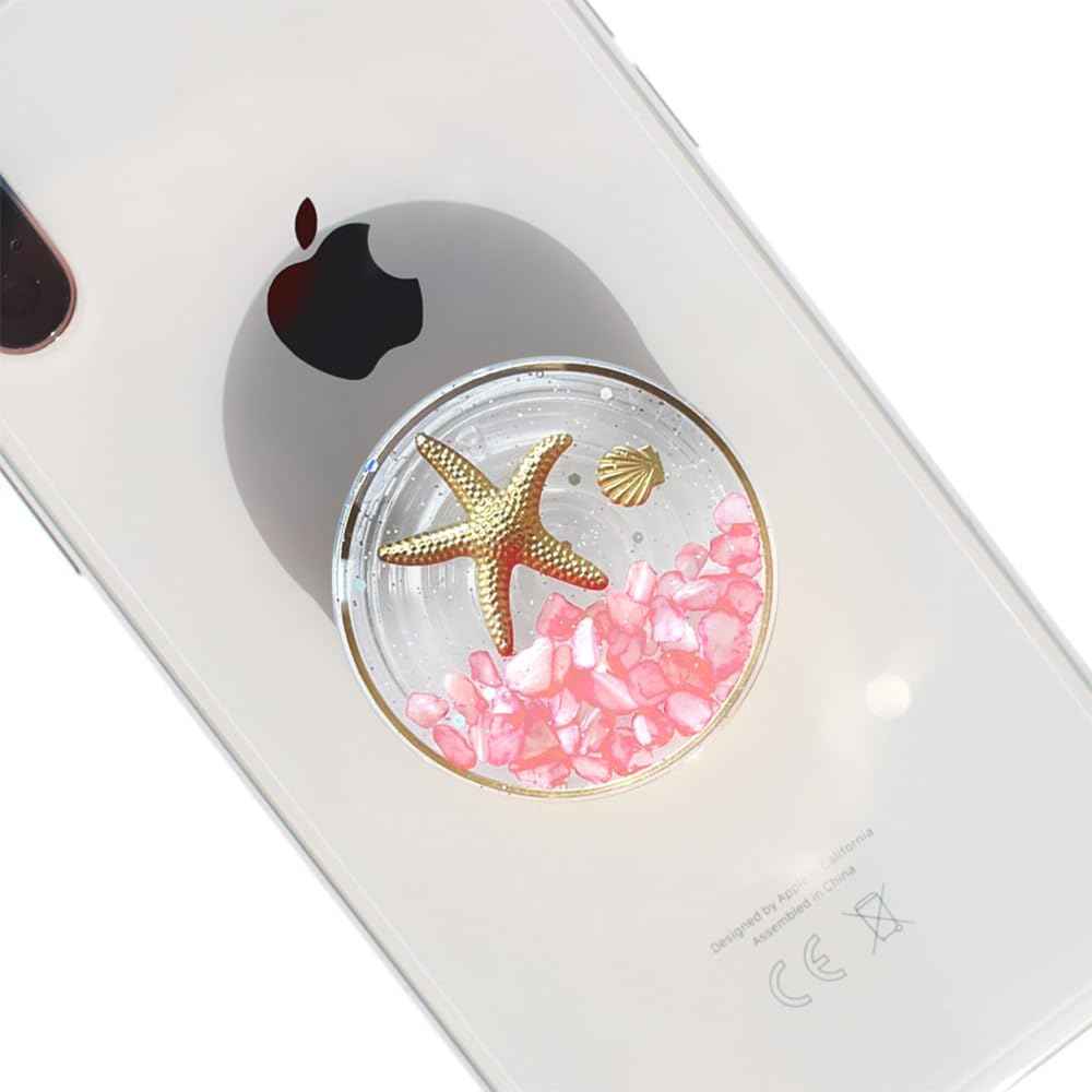 Elegant Ocean Style Expandable Collapsible Mobile Phone Grip Stand Holder for Smartphone Tablet Cell Phone Accessory (Sky Blue)