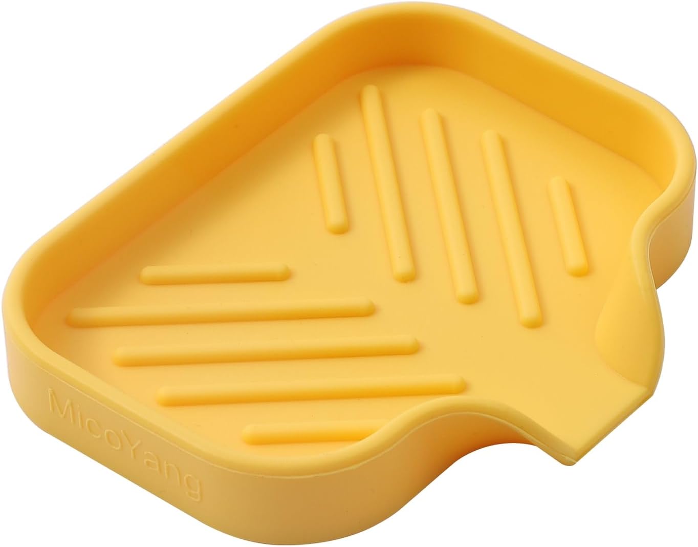 Silicone Bathroom Soap Dishes with Drain Spout-Bathroom and Kitchen Sink Organizer,Sponge Holder,Dish Soap Tray,Perfect for Dispenser,Scrubber,Bottle,Cup on Sink or Counter-Black 4.9"Γ3.2"