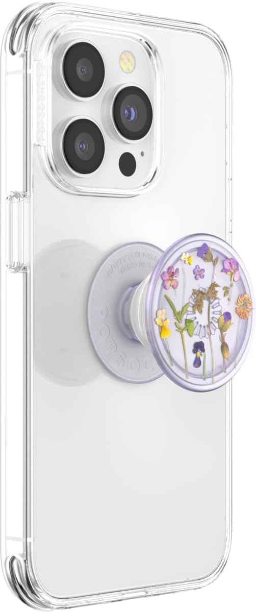 PopSockets Phone Grip with Expanding Kickstand, Adhesive Grip, Cute PopSockets - Purple Fields