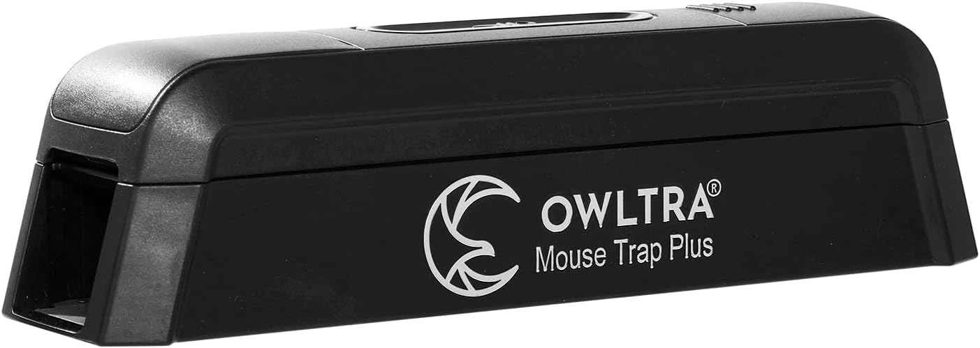 OW-2 Indoor Electric Mouse Trap 2 PCS, Instant Kill Rodent Zapper with Pet Safe Trigger, Black