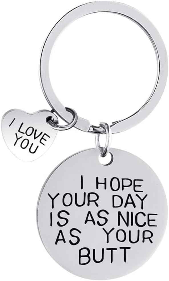 Gifts for Women Christmas Stocking Stuffers - I Hope Your Day Keychain - Perfect Valentines Day Gifts for Her, Girlfriend, Husband, Wife I Love You Romantic Presents Gift Ideas