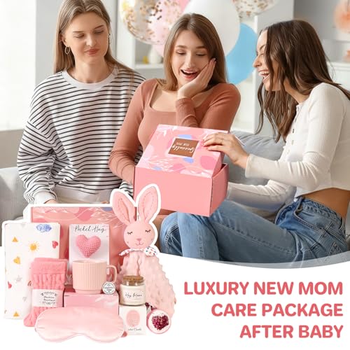 YHRJWN New Mom Gifts, 10 Pcs New Mom Care Package After Baby & After Birth, Postpartum Gifts for Mom, Pregnancy Gift for Expecting Mom, First Time Mothers Day Birthday Gift Set