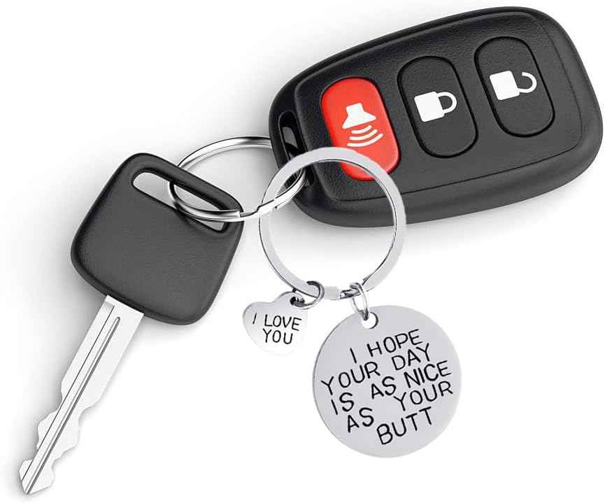 Gifts for Women Christmas Stocking Stuffers - I Hope Your Day Keychain - Perfect Valentines Day Gifts for Her, Girlfriend, Husband, Wife I Love You Romantic Presents Gift Ideas