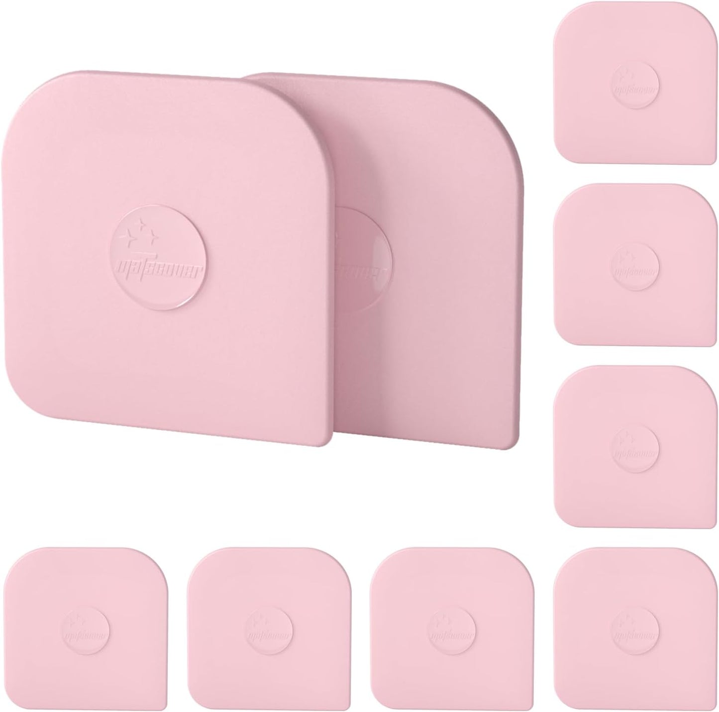 Pan Scraper, 5 Pcs Pot Scraper Plastic, Pot Scraper Non Scratch for Cast Iron, Pot and Pan Cleaning, Sturdy Scraper Kitchen Tool