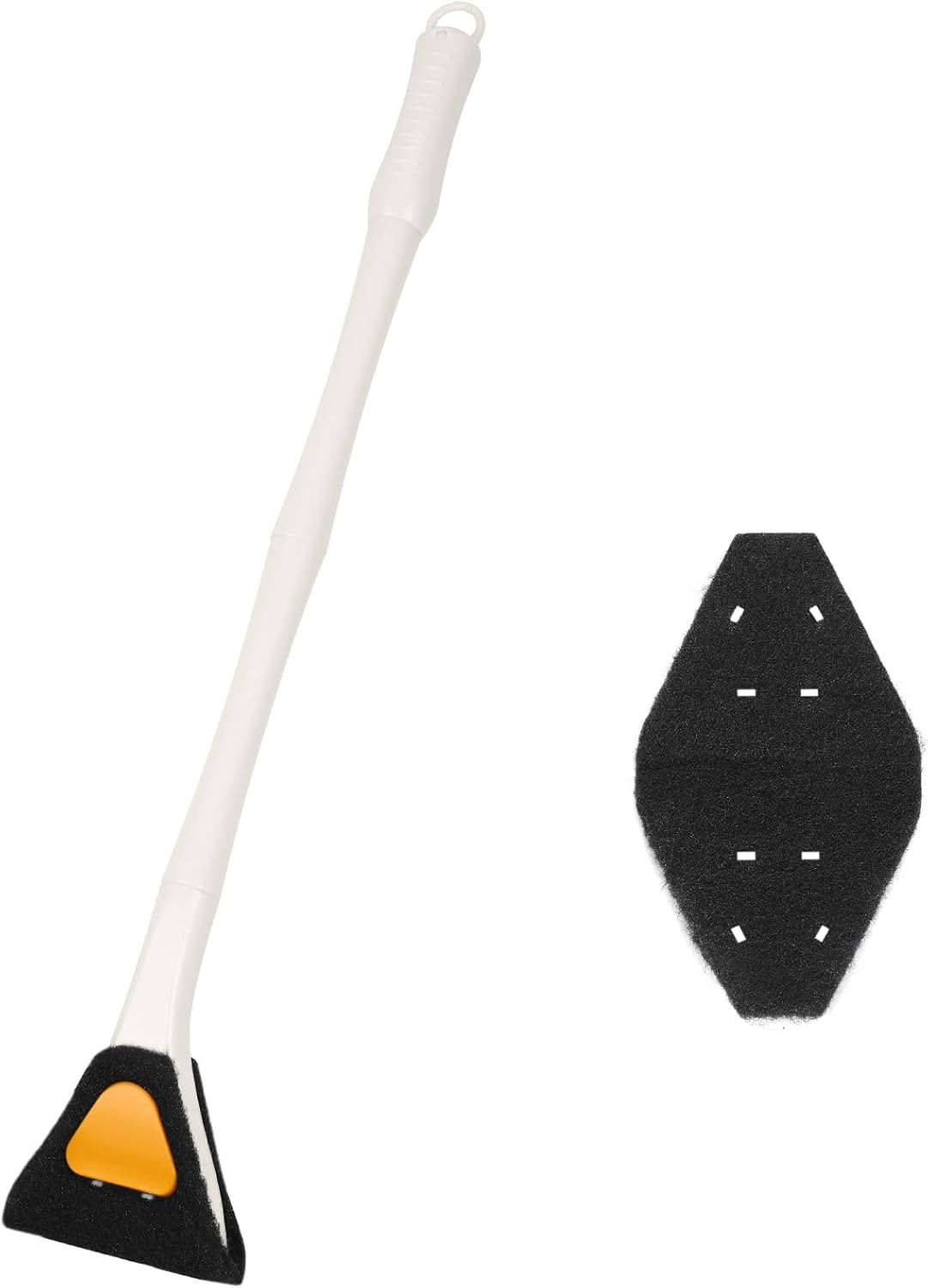 AQUANEAT Fish Tank Cleaning Tools, Aquarium Double Sided Sponge Brush, Algae Scraper Cleaner with Long Handle