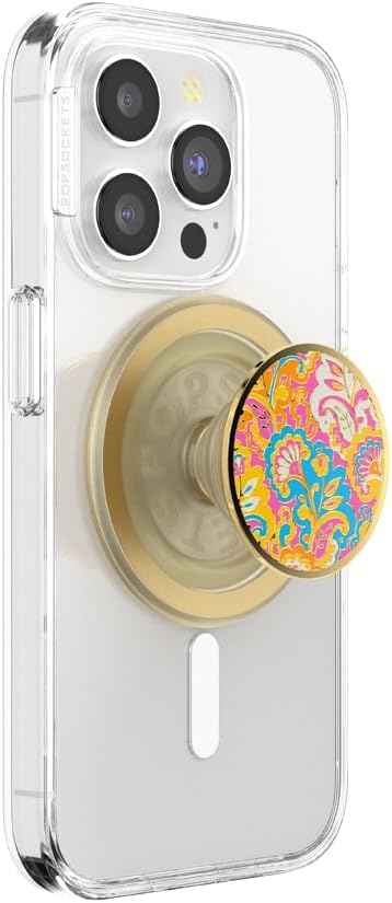 PopSockets Phone Grip with Expanding Kickstand, Adhesive Grip - Neon Pink