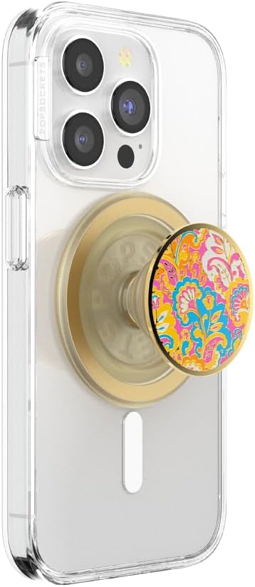 PopSockets Phone Grip with Expanding Kickstand, Adhesive Grip - Neon Pink