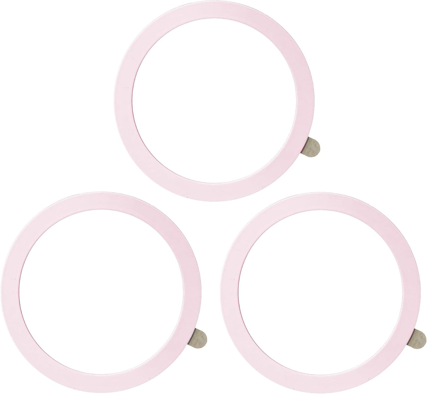 TENOC Universal Metal Ring Sticker for Magnetic Charger Compatible with iPhone/Samsung/Android All Cellphones, Magnetic Mount/Phone Holder Conversion Accessories, 3Pcs, Black